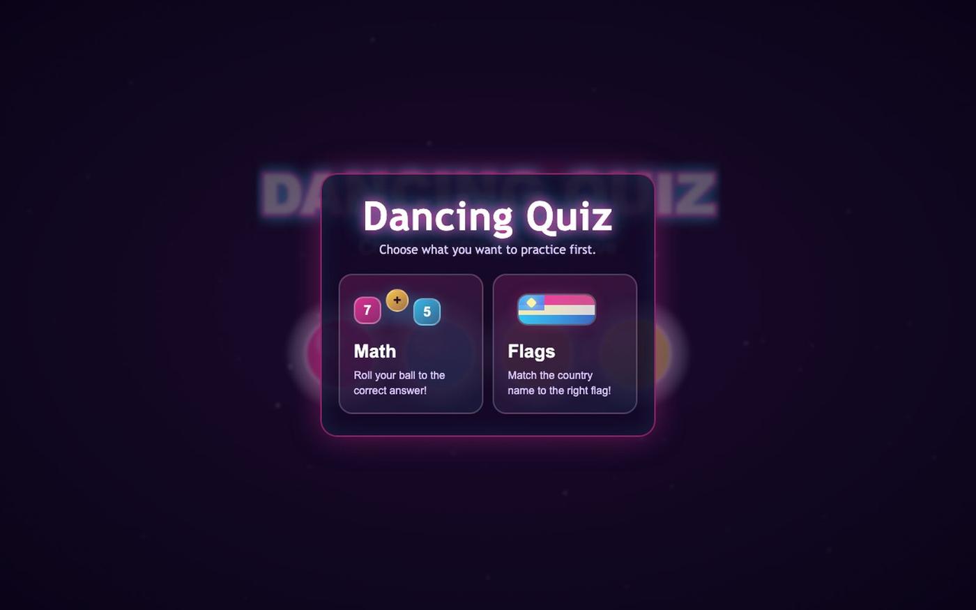 Dancing Math — screenshot