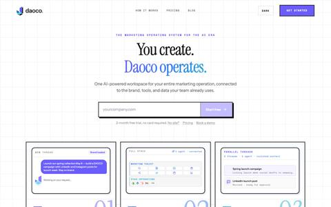 daoco | AI marketing software — screenshot