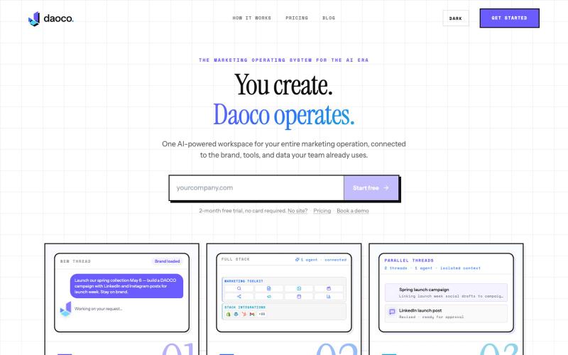 daoco | AI marketing software — screenshot