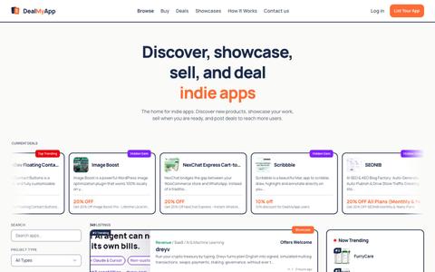 DealMyApp — Discover, showcase, sell, and deal indie apps — screenshot
