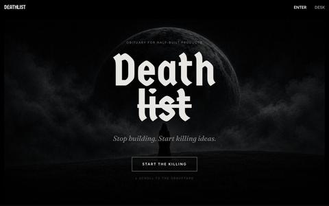 Deathlist — screenshot