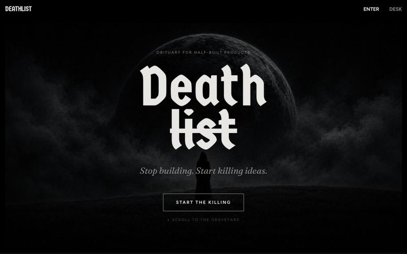 Deathlist — screenshot
