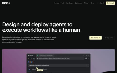 Deck | Design and Deploy Computer Use Agents — screenshot