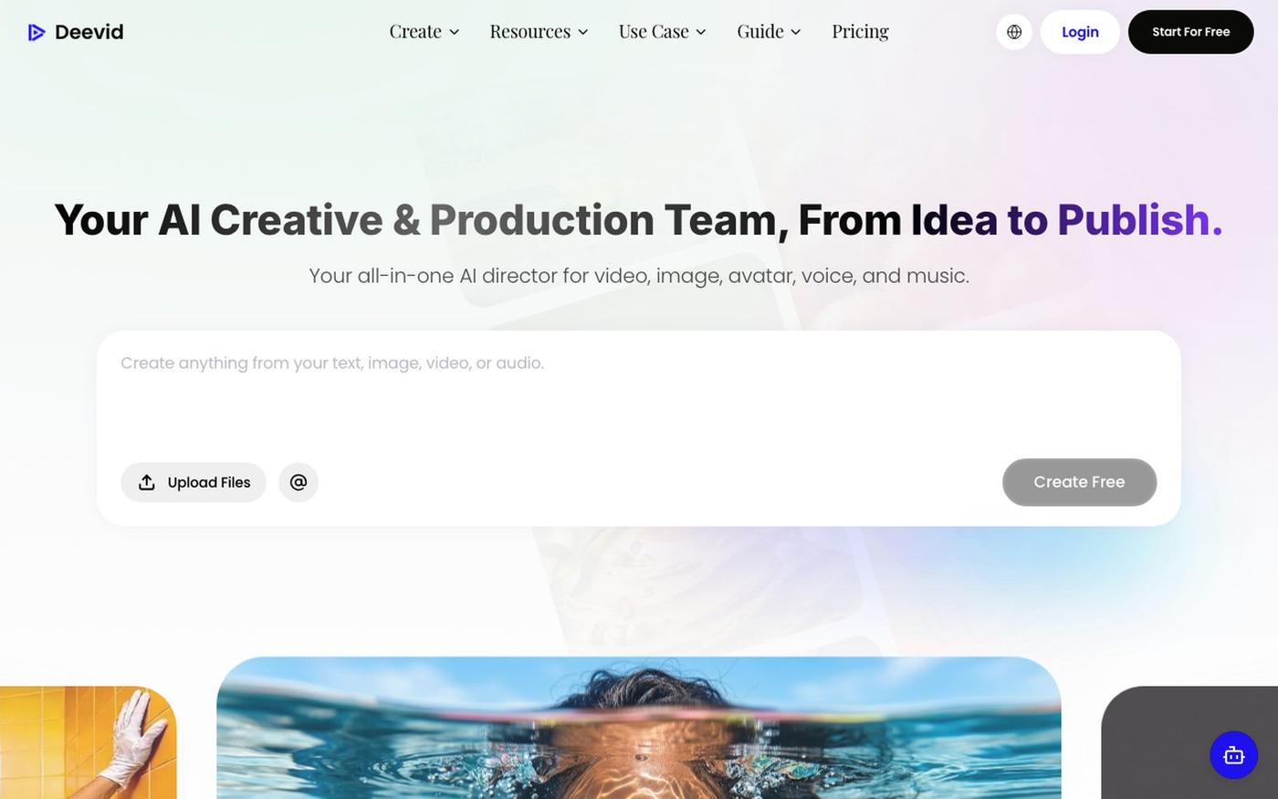 Free AI Video Generator: Create Amazing Videos with AI — screenshot