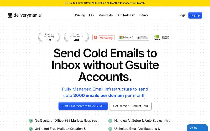 Deliveryman AI – Scale your Sales Faster — screenshot