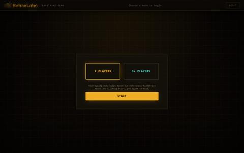 BehavLabs — screenshot