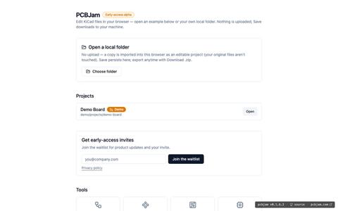 PCBJam - KiCad demo — screenshot
