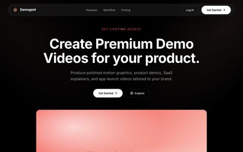 Demogent | Product Launch Video Generator — screenshot