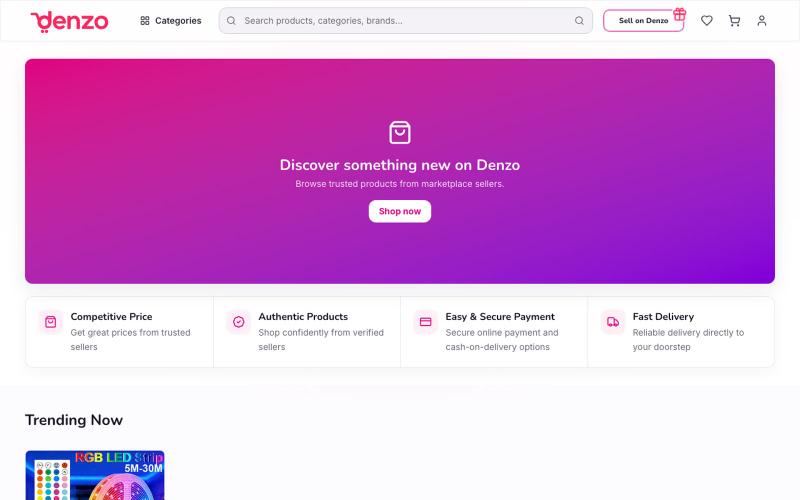 Denzo — Bangladesh's Premier Marketplace — screenshot