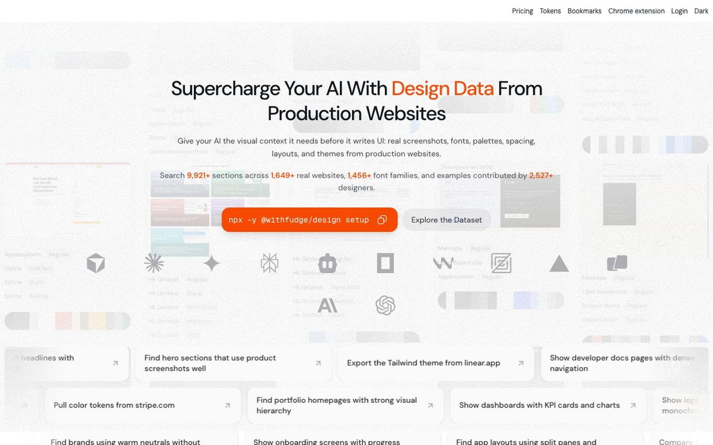 Fudge: AI-Powered Design Inspiration & Font Discovery — screenshot