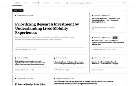 DesignDex | Evidence-Based Design Research — screenshot