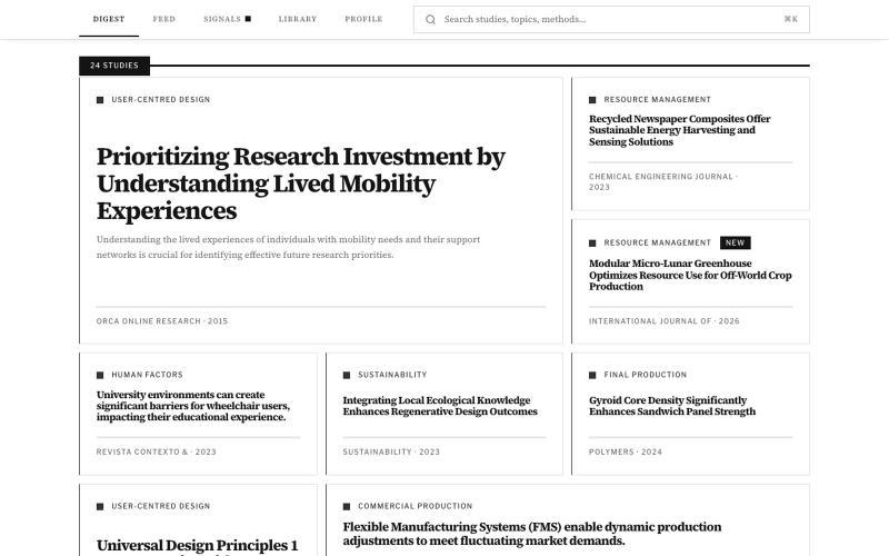 DesignDex | Evidence-Based Design Research — screenshot