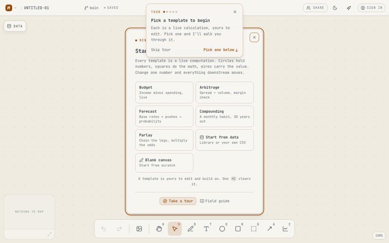 NapkinBook: a computional whiteboard — screenshot