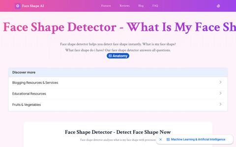 Free Face Shape Detector: Use AI to Discover Your Face Shape — screenshot