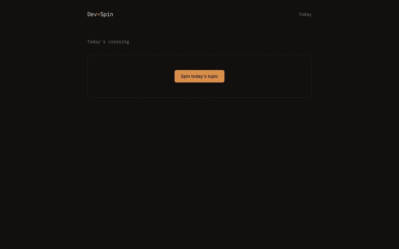 DevSpin — screenshot