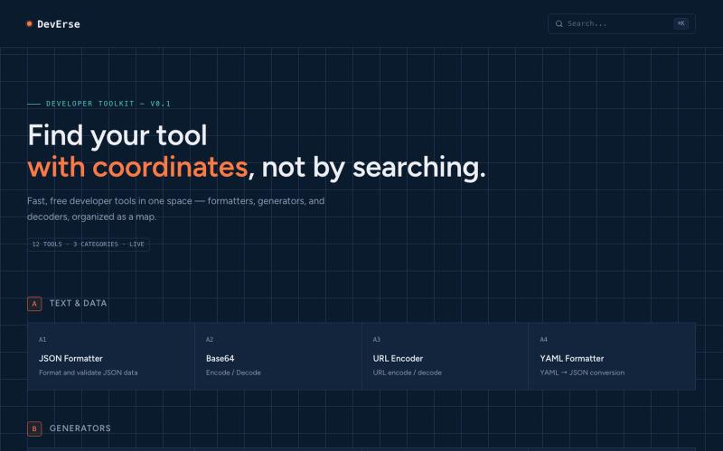 deverse — screenshot