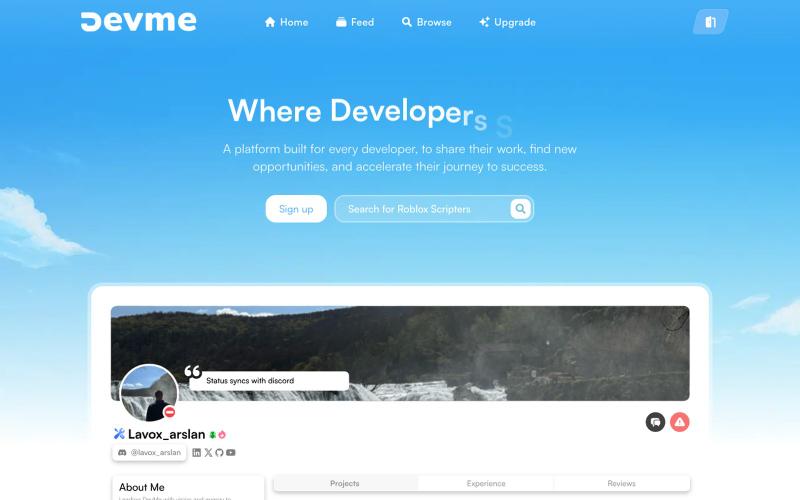DevMe — screenshot