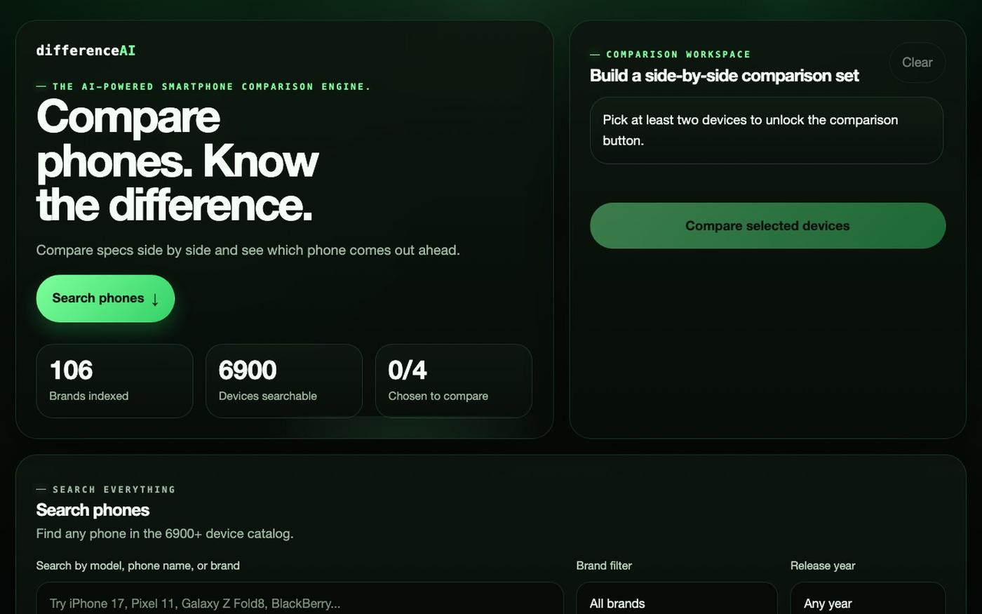 DifferenceAI — screenshot