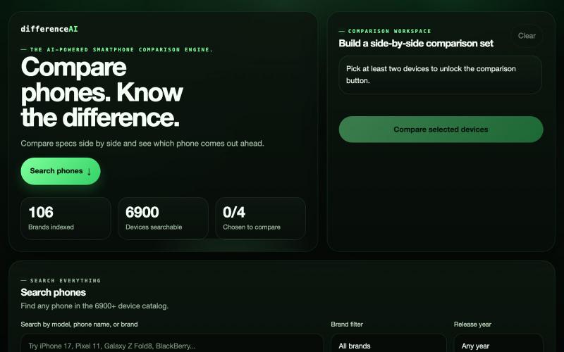 DifferenceAI — screenshot