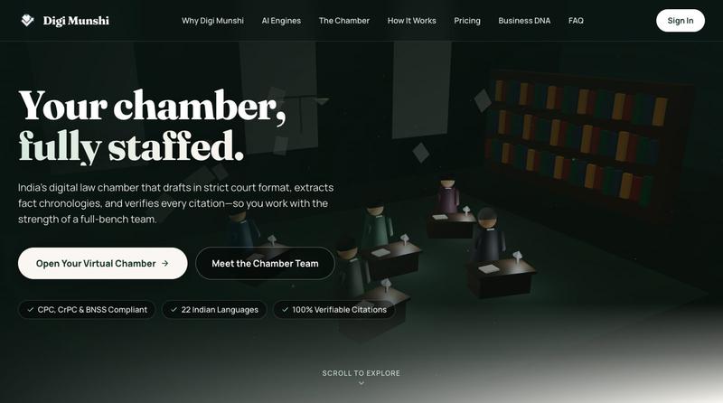 Digi Munshi — Your Virtual Law Chamber for Indian Practice — screenshot