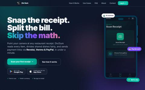 Div/Sum — screenshot