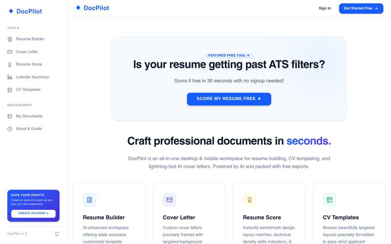 DocPilot — screenshot