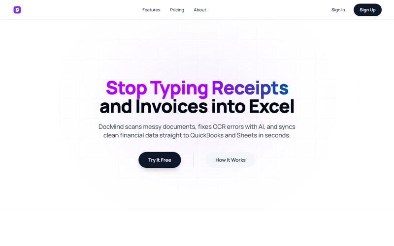 DocMind — Document & PDF Scanner Workspace — screenshot