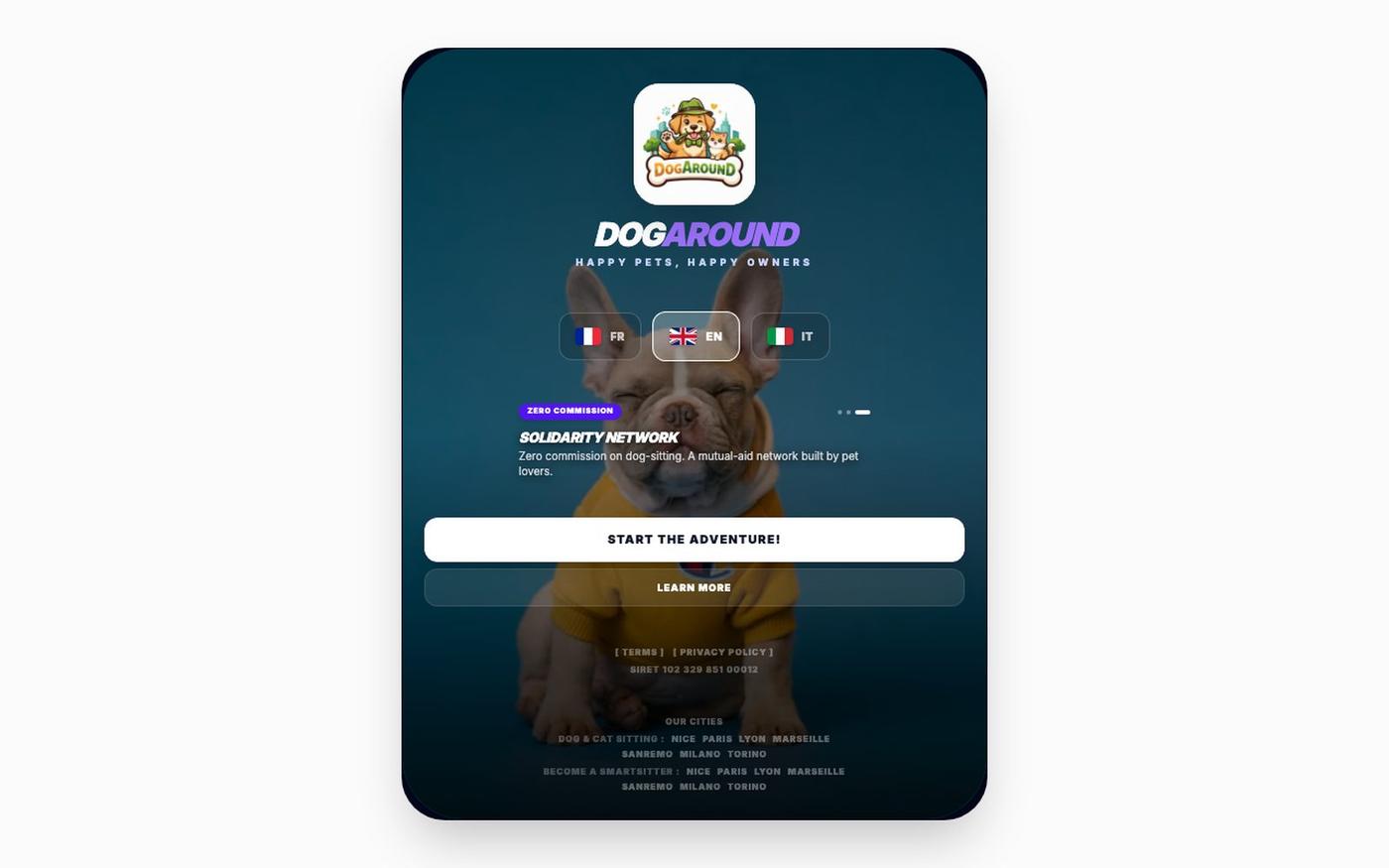DOGAROUND — Smart sitters pour chiens et chats — screenshot