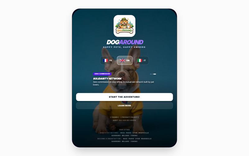DOGAROUND — Smart sitters pour chiens et chats — screenshot