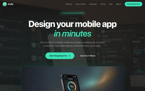 Dolfy | AI-Powered Mobile App Designer — screenshot