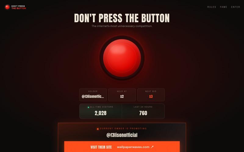 DON'T PRESS THE BUTTON — Own the spotlight — screenshot