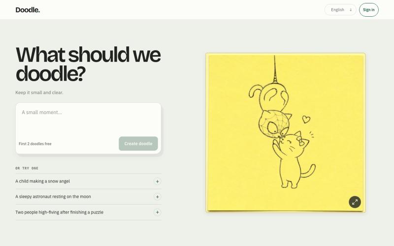 AI Doodle Generator – Simple Drawings to Copy | Doodle — screenshot