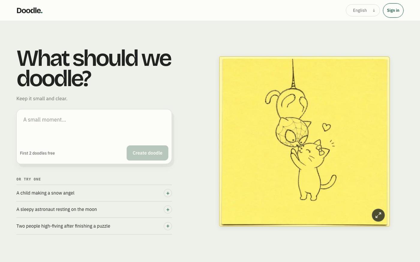 AI Doodle Generator – Simple Drawings to Copy | Doodle — screenshot