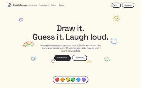 Doodle Drawing Guessing Game Online Free | DoodleGuesser — screenshot