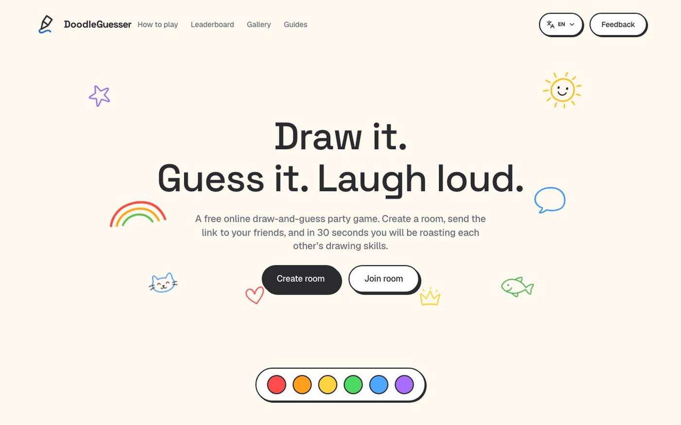 Doodle Drawing Guessing Game Online Free | DoodleGuesser — screenshot