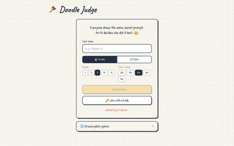 Doodle Judge — AI Judges Your Doodles — screenshot