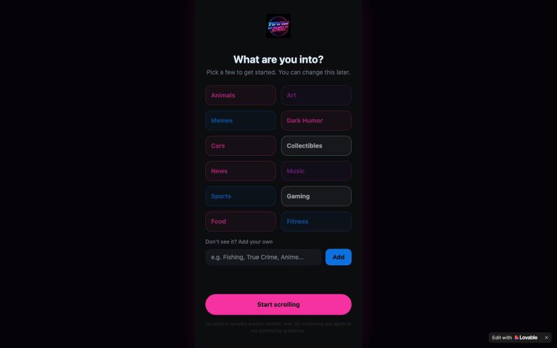 Doom Scroll — Measure how far your thumb travels — screenshot