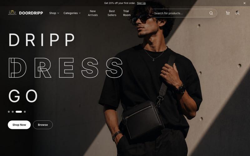 DoorDripp - Premium Fashion, Delivered to Your Door — screenshot