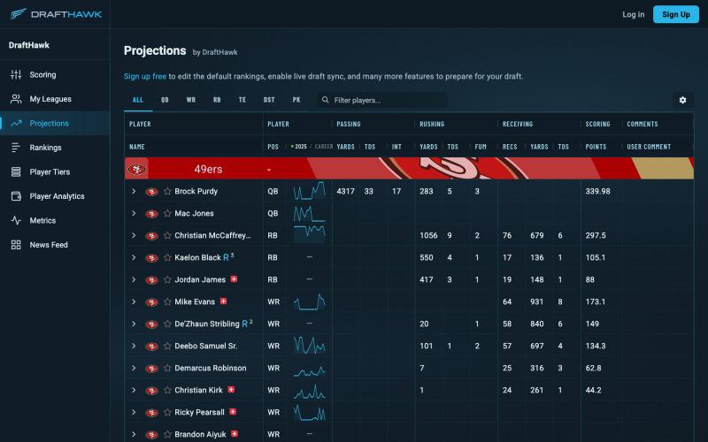 DraftHawk — Fantasy Football Draft Assistant — screenshot
