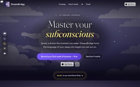 DreamBridge — AI Dream Journal — screenshot