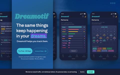 Dreamotif — Dream Journal & Pattern Recognition App — screenshot