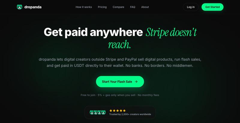 dropanda – Flash Sale Platform for Digital Creators — screenshot