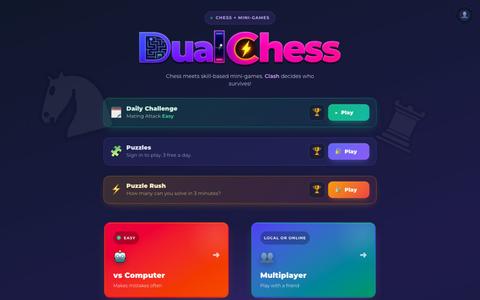 DualChess — Chess meets Mini-Games — screenshot
