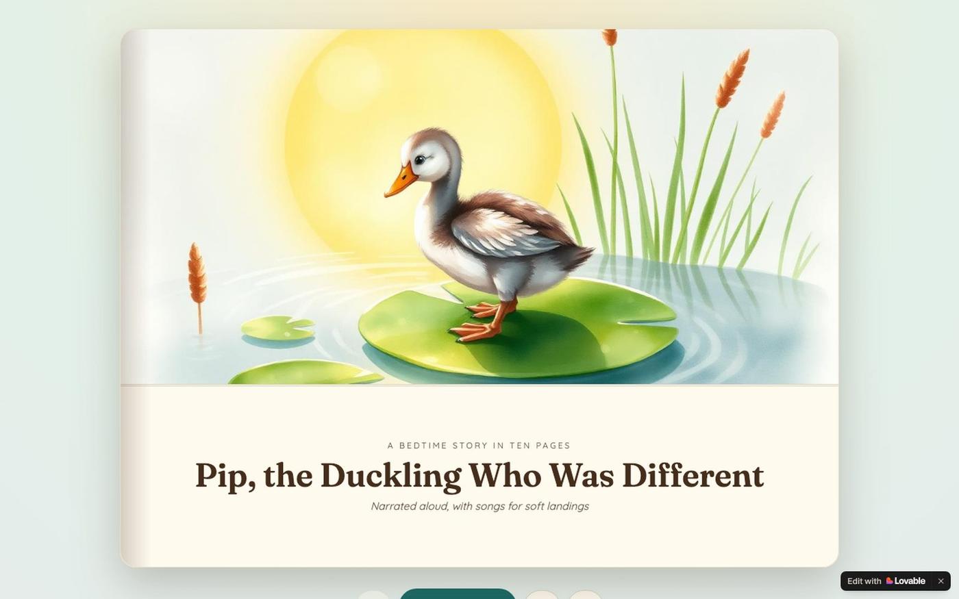 Pip, the Duckling Who Was Different — Narrated Story Book — screenshot