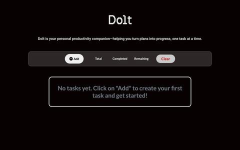 Dolt | Modern Todo App — screenshot