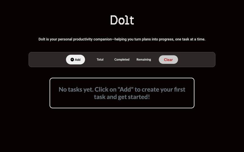 Dolt | Modern Todo App — screenshot