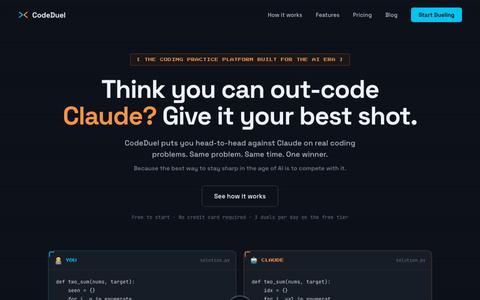 CodeDuel — Compete Against AI to Stay Sharp — screenshot