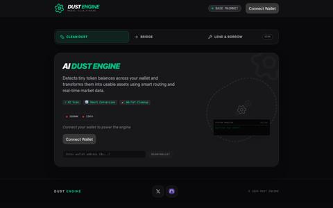 Dust Engine - Base Network Dust Cleaner — screenshot