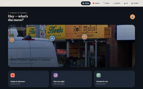 eatsTO — What's the move tonight? — screenshot