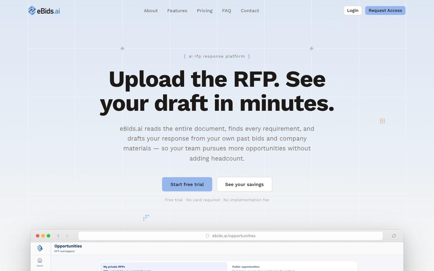 eBids — screenshot